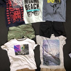 Size 5 boy’s summer clothes lot of 14 items